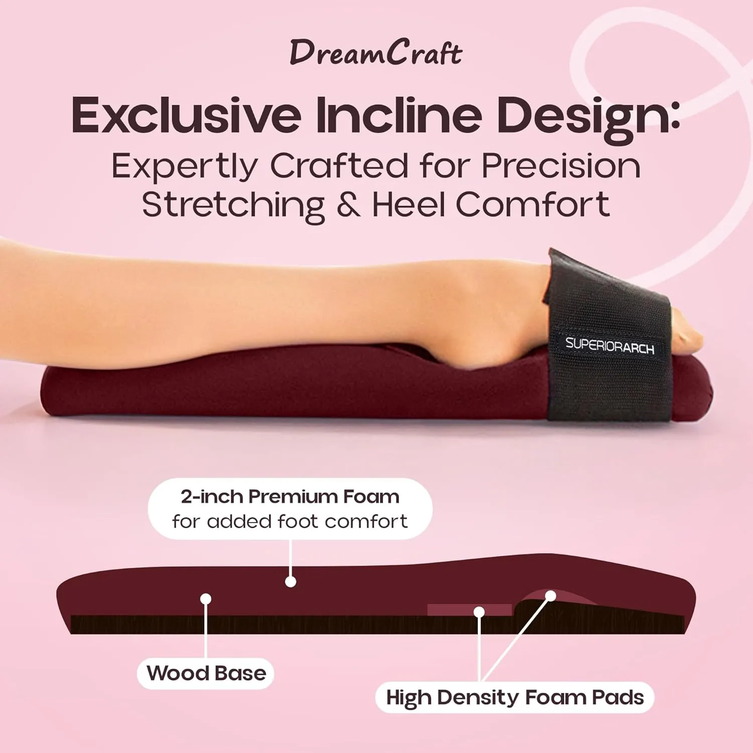 Foot Stretcher for Ballet and Gymnastics - Foot Arch Stretcher for Flexibility - Ballet Foot Stretcher for Dancers and Gymnasts - Ballet Stretcher, Arch Foot Stretcher Tool