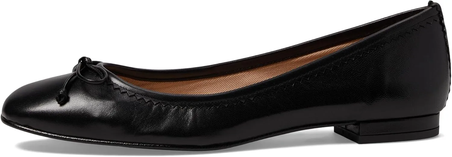 French Sole Jasmine - Flats for Women - Closed Toe - Rubber Outsole - Leather Lining - Microfiber Footbed