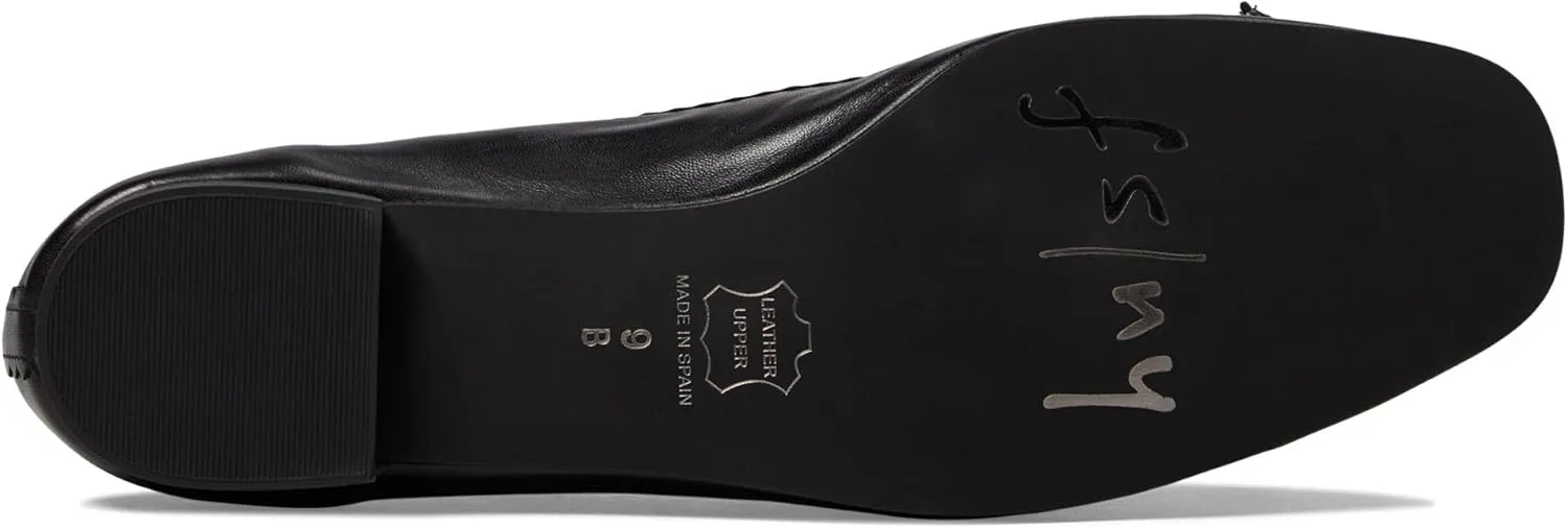 French Sole Jasmine - Flats for Women - Closed Toe - Rubber Outsole - Leather Lining - Microfiber Footbed