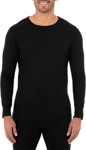 Fruit of the Loom Men's Classic Midweight Waffle Thermal Underwear Crew Top