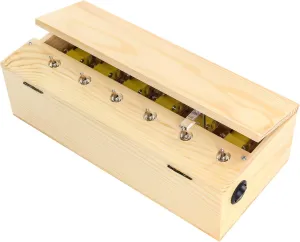 Funny Useless Machine Box Toy, Creative Wooden Kit with Attitude Finger, Multiple Switches, Rechargeable That Turns Itself Off, Fun Party Birthday Gift for Adults, Reduce Stress