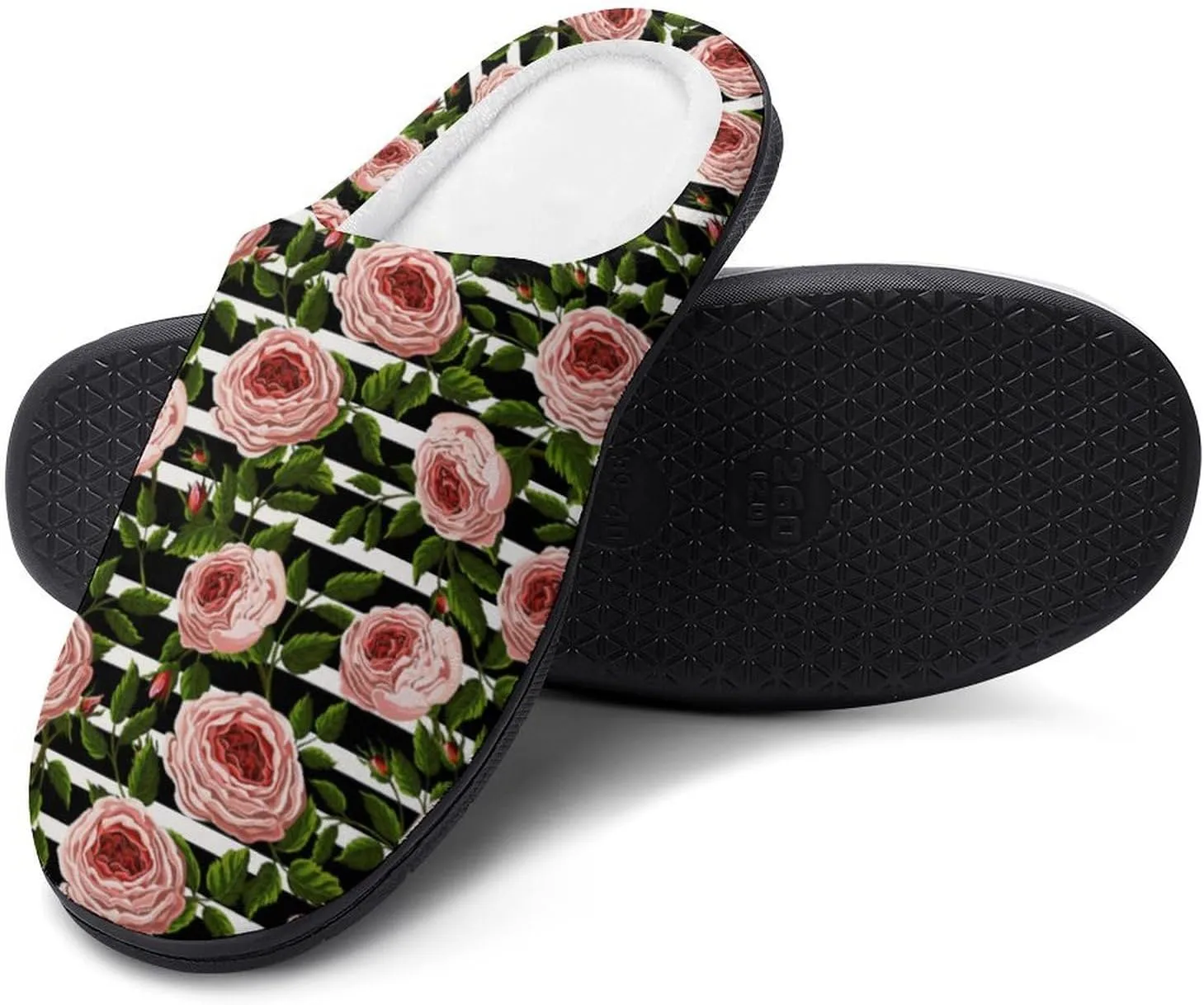 Game Print Halloween Slippers For Women Warm Memory Foam Cotton Clog House Slippers Slip-On Shoes Indoor Outdoor