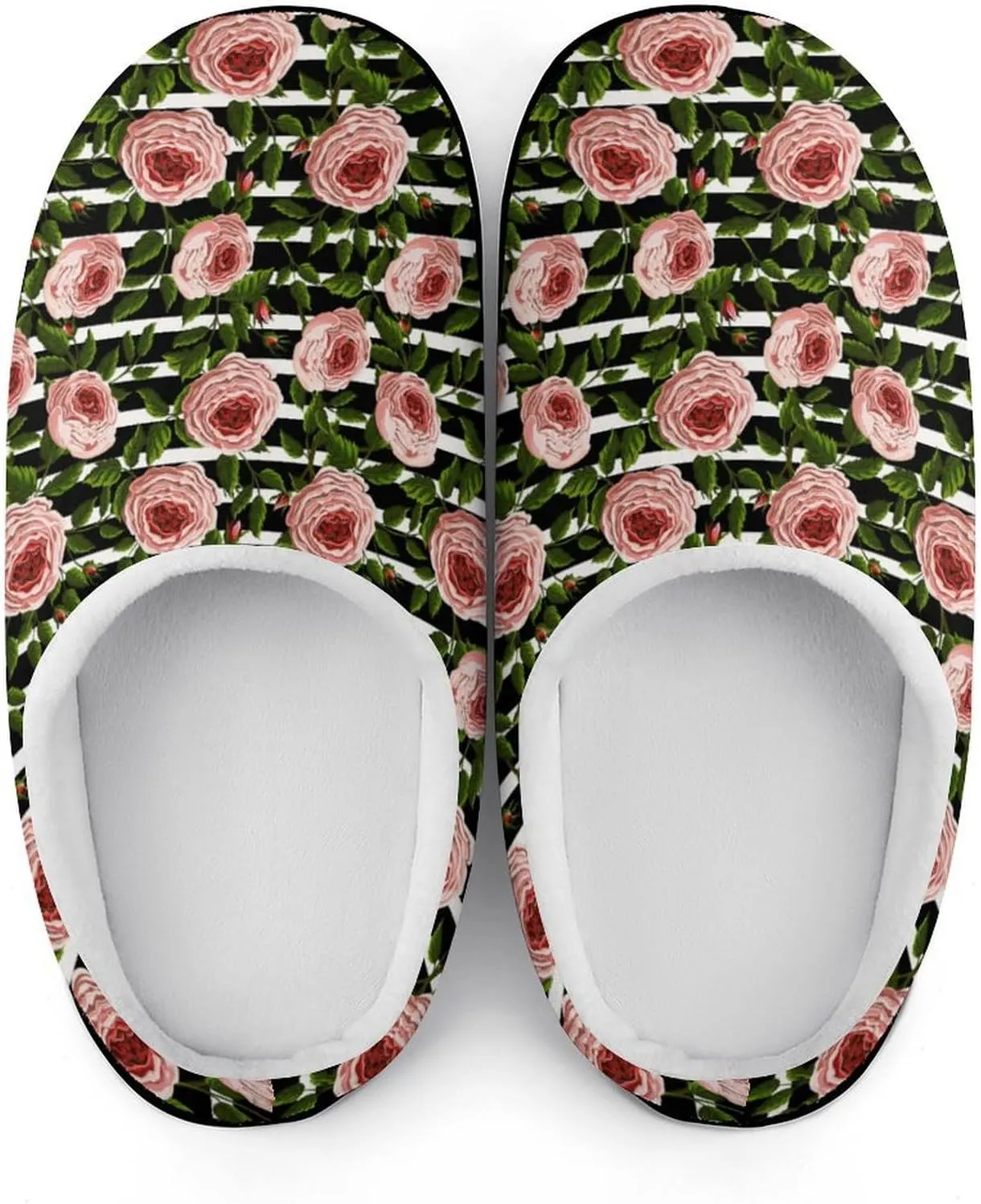 Game Print Halloween Slippers For Women Warm Memory Foam Cotton Clog House Slippers Slip-On Shoes Indoor Outdoor