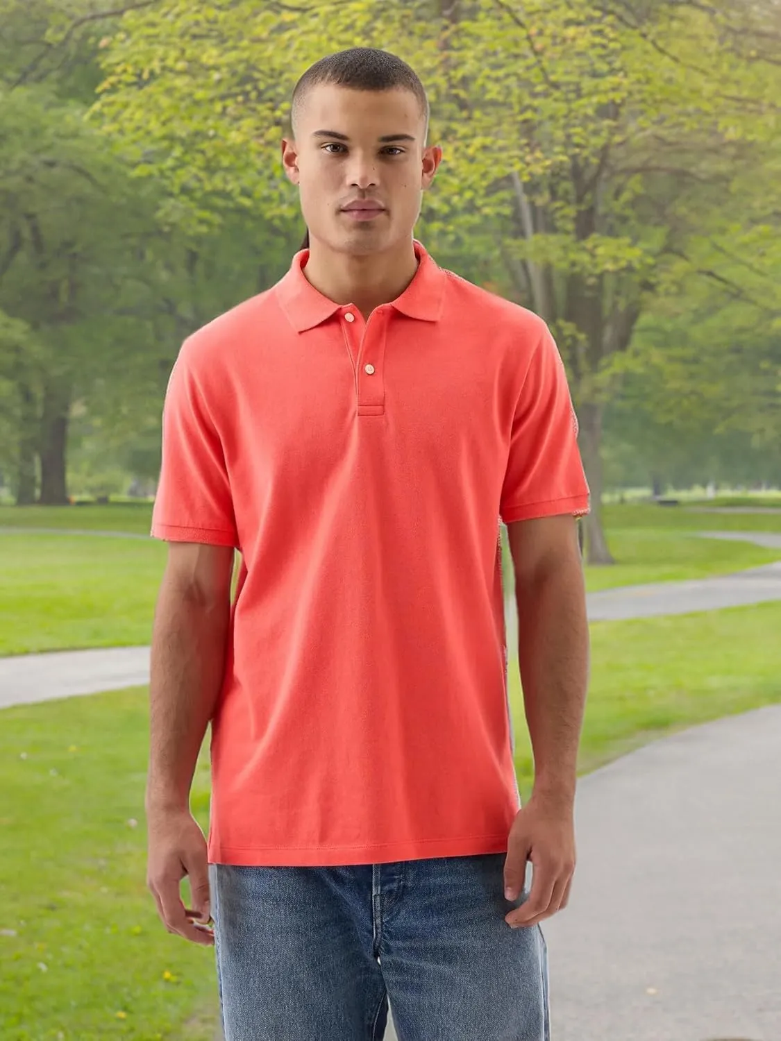 GAP Men's Stretch Pique Polo Shirt