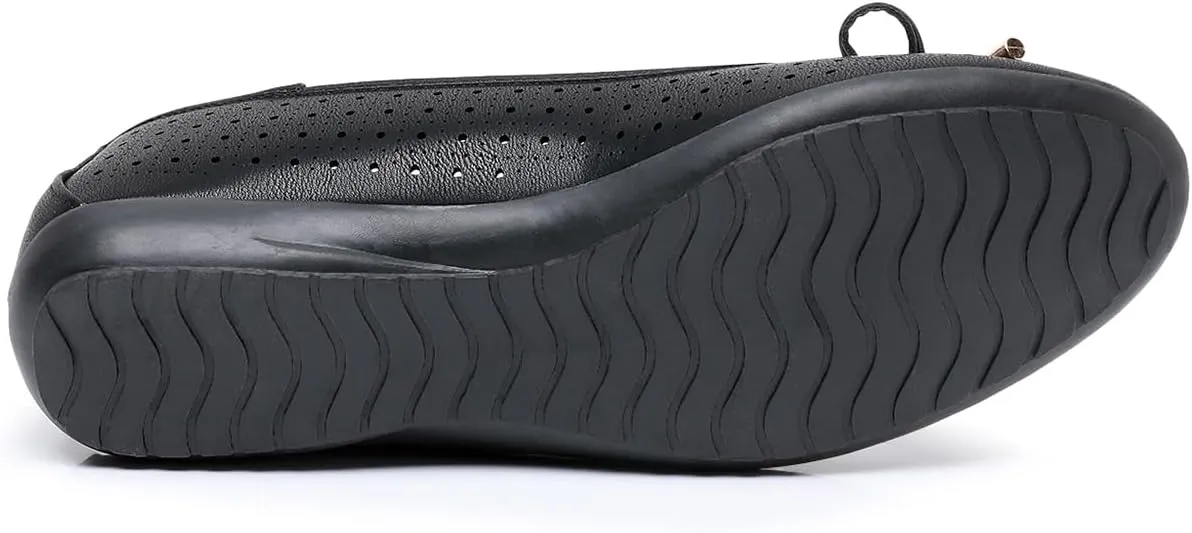 GAWBAW Women's Ballet Flats Shoes Comfortable Slip On Casual Dress Flats Low Wedge Ballerina Walking Flats for Women