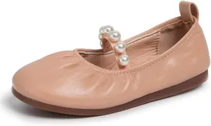 Girls Adorable Mary Jane Ballet Flats Party School Wedding Princess Dress Shoes
