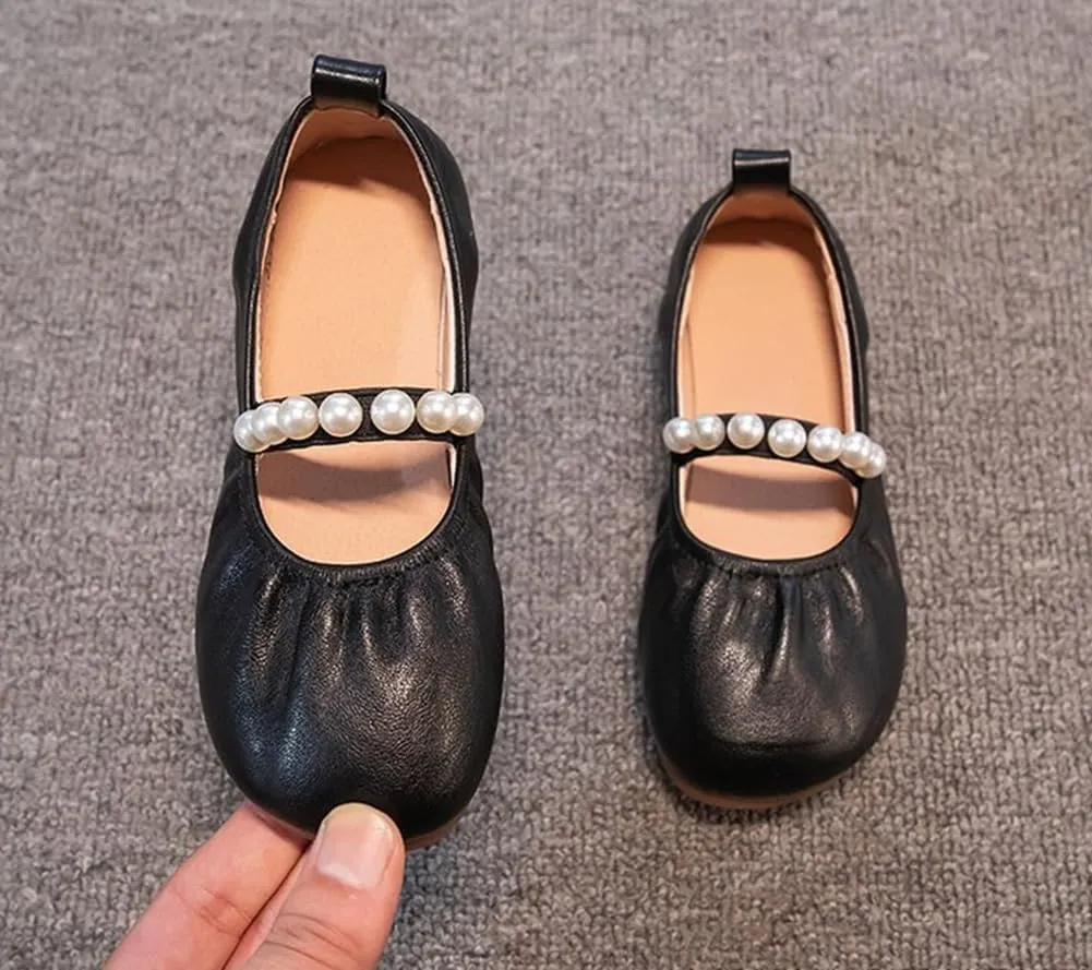 Girls Adorable Mary Jane Ballet Flats Party School Wedding Princess Dress Shoes