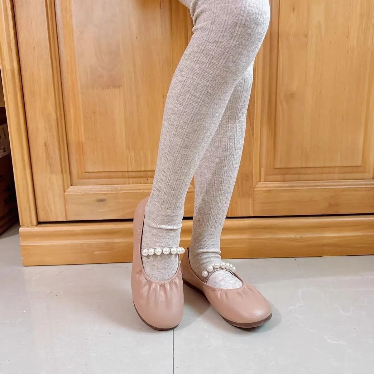 Girls Adorable Mary Jane Ballet Flats Party School Wedding Princess Dress Shoes