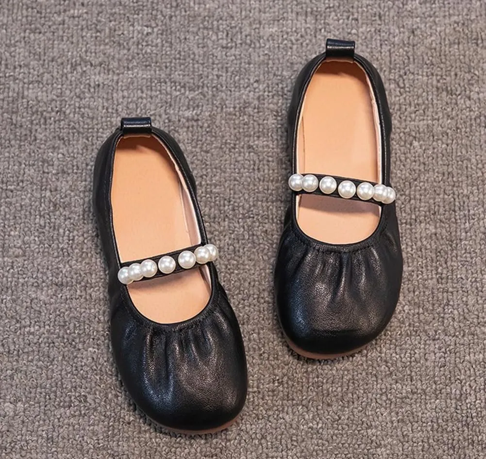 Girls Adorable Mary Jane Ballet Flats Party School Wedding Princess Dress Shoes