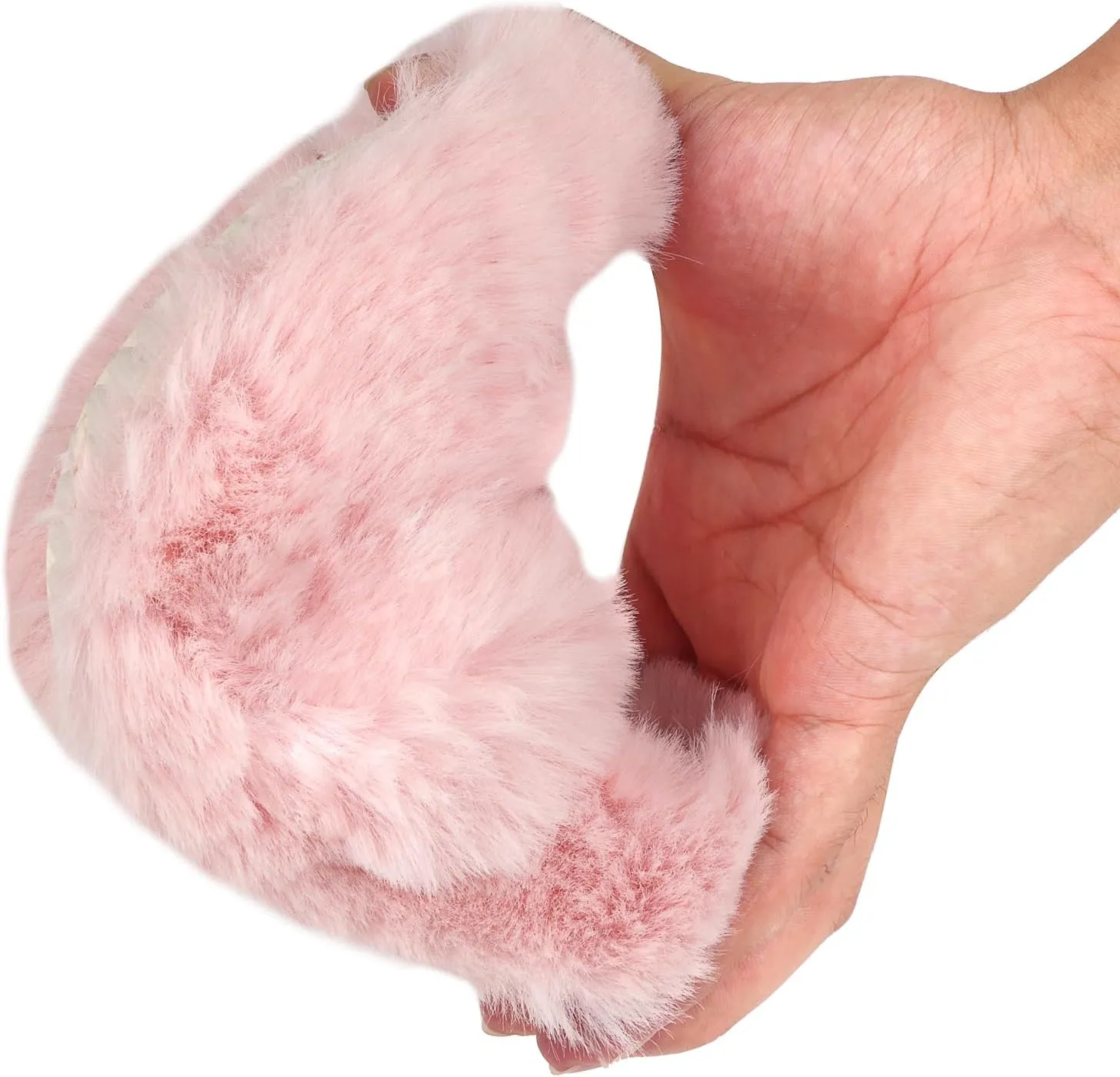 Girls Fuzzy Memory Foam Slippers Comfy丨Kids Fluffy Plush Open Toe House Slippers丨Slip On Furry Home Slides丨Indoor Outdoor Fur Flip Flop