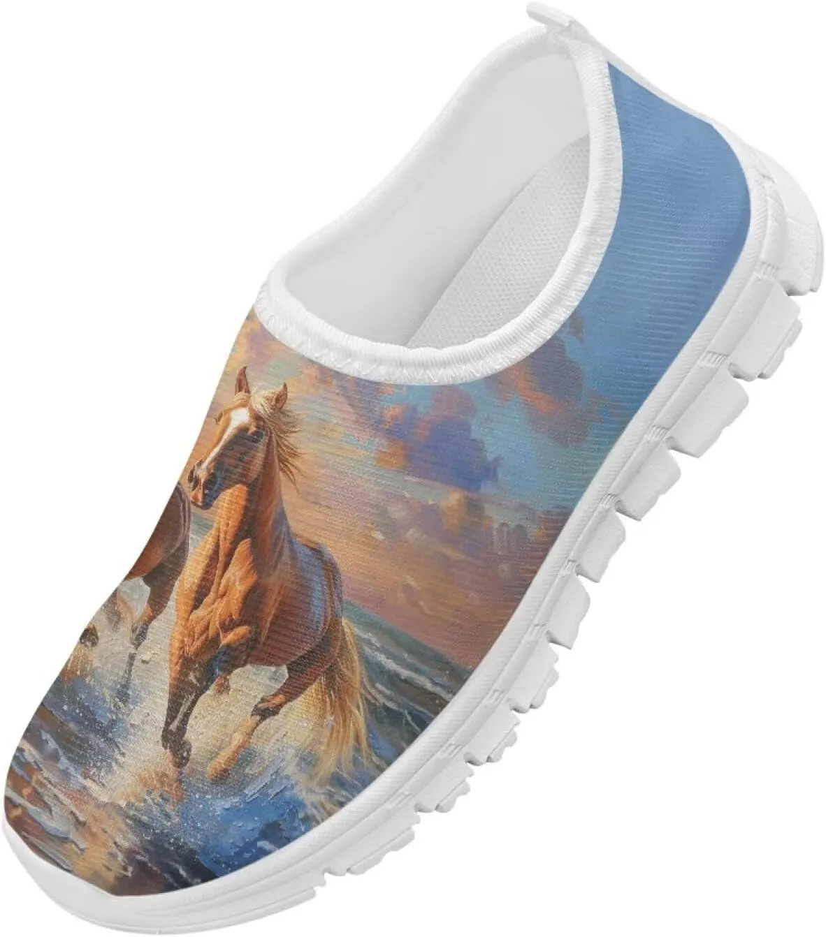 Girls Kids Slip On Sneakers Big Kids Casual Gym Tennis Shoes Soft Sole