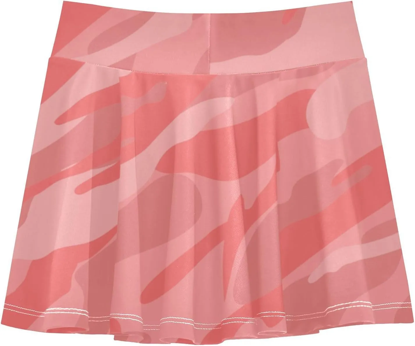 Girls Skorts Active Athletic Skirts with Inner Built-in Shorts for Golf Tennis 3-12T Camouflage Red