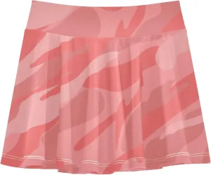 Girls Skorts Active Athletic Skirts with Inner Built-in Shorts for Golf Tennis 3-12T Camouflage Red