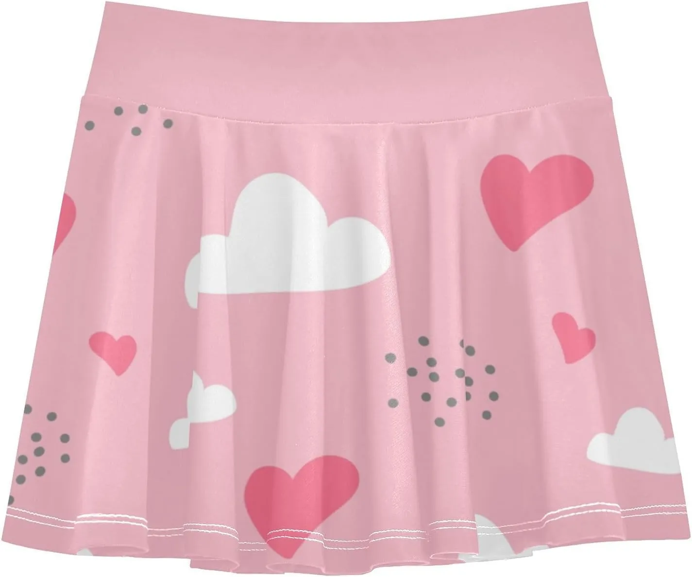 Girls Skorts Active Athletic Skirts with Inner Built-in Shorts for Golf Tennis 3-12T Green Daisy