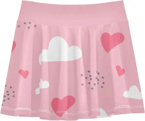 Girls Skorts Active Athletic Skirts with Inner Built-in Shorts for Golf Tennis 3-12T Green Daisy