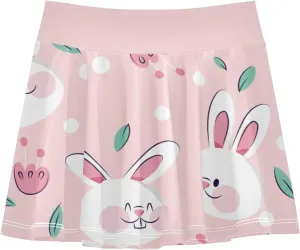 Girls Skorts Active Athletic Skirts with Inner Built-in Shorts for Golf Tennis 3-12T Green Daisy