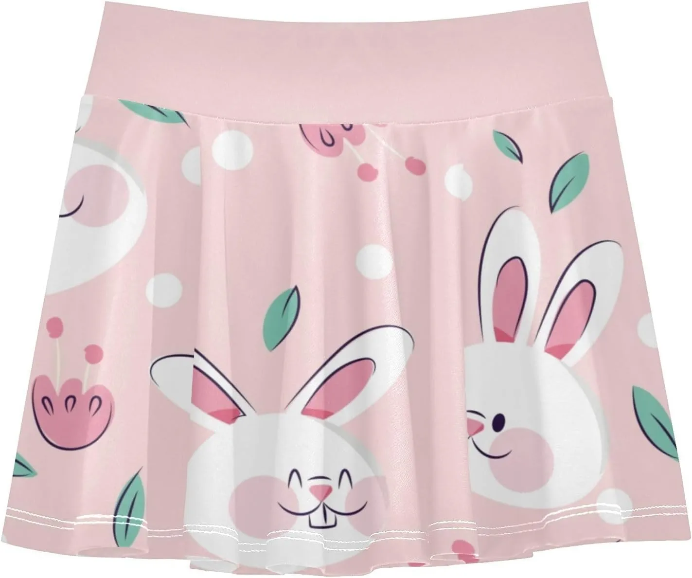 Girls Skorts Active Athletic Skirts with Inner Built-in Shorts for Golf Tennis 3-12T Green Daisy