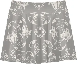 Girls Skorts Active Athletic Skirts with Inner Built-in Shorts for Golf Tennis 3-12T Violet Flowers Purple