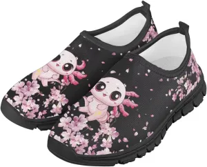 Girls Slip On Shoes Breathable Mesh Wide Little Casual Sneakers