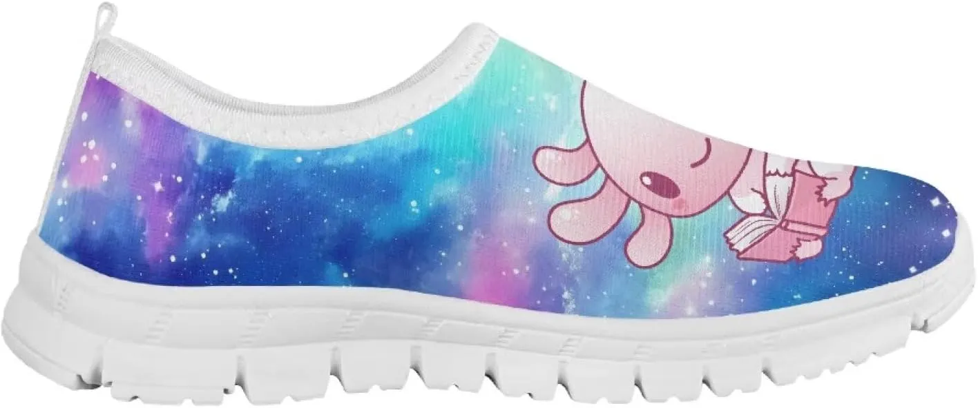 Girls Slip On Shoes Breathable Teen Girl Tennis Shoes for Outdoor Activities