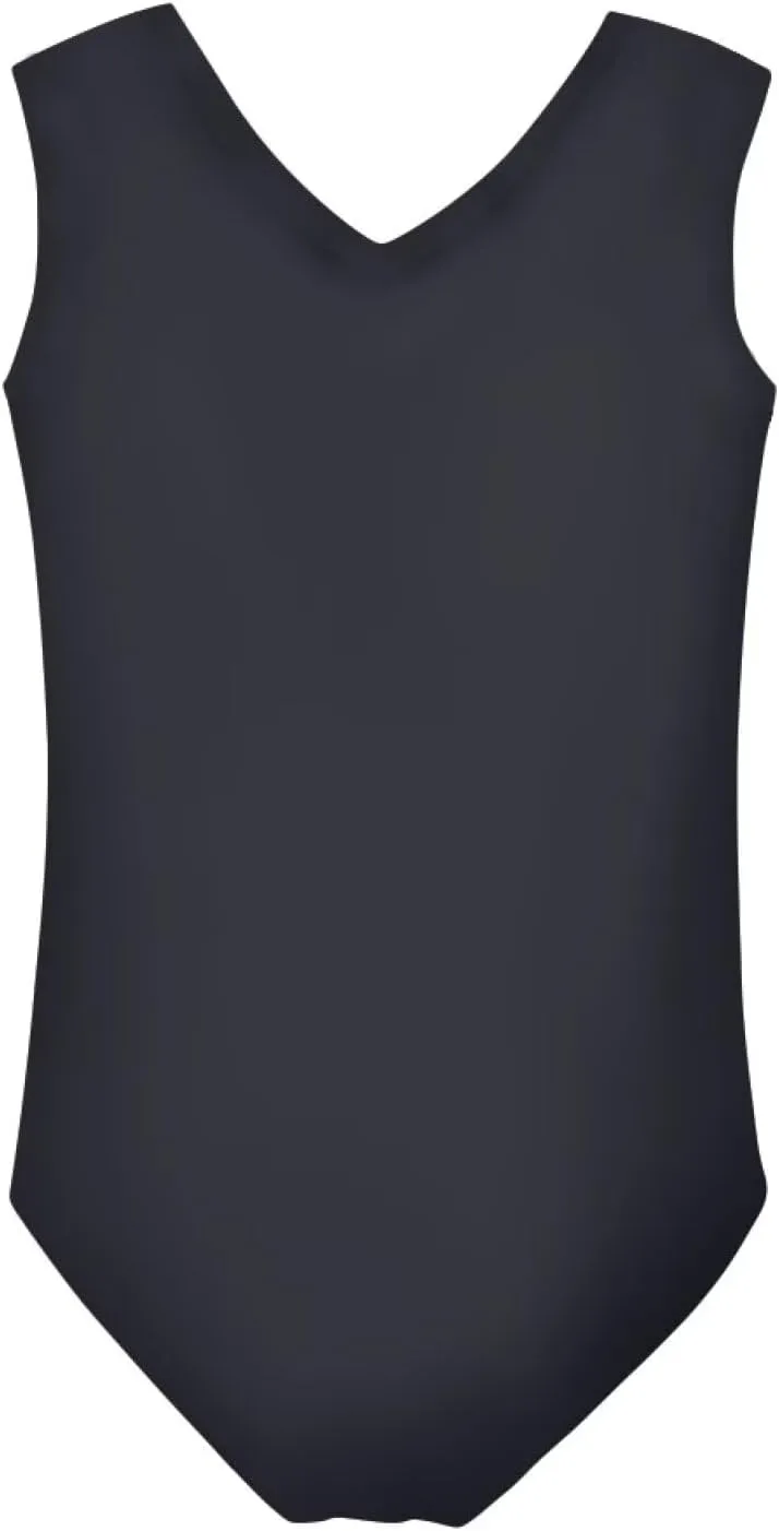 Girls Swimsuits Size 3-14 Kids Summer Sleeveless One Piece Bathing Suit Beach V-Neck