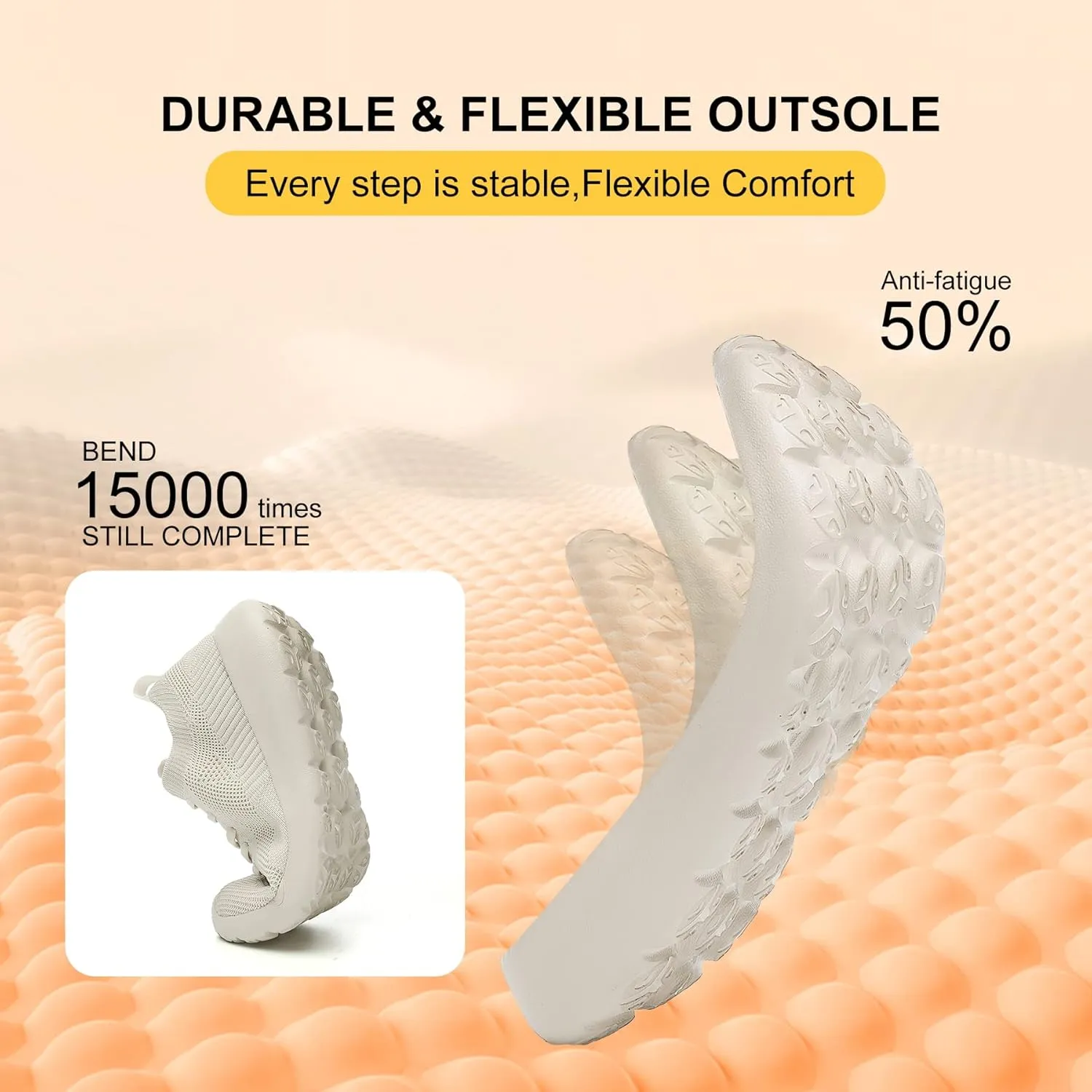 Grand Attack Walking Tennis Shoes for Women-Non Slip On Breathable Mesh Sneakers,Comfort&Lightweight Soft Sole