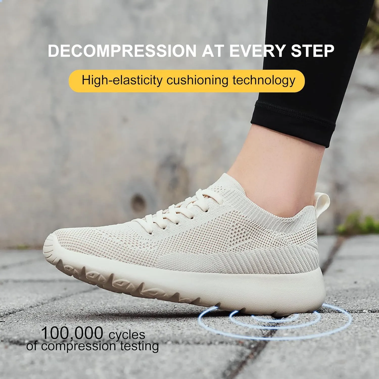 Grand Attack Walking Tennis Shoes for Women-Non Slip On Breathable Mesh Sneakers,Comfort&Lightweight Soft Sole