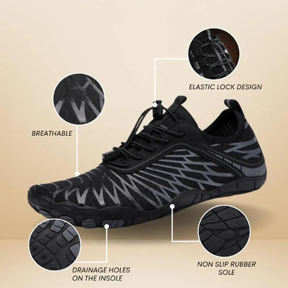 Grounded Barefoot Footwear for Women Men with Neuropathy, Hike Barefoot Shoes for Neuropathy, Wide Toe Box & Non-Slip