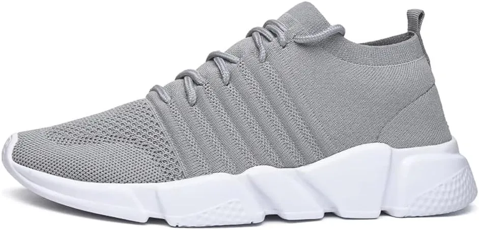GSLMOLN Mens Womens Fashion Sneakers Unisex Slip on Ultra-Sock Knit Soft Sole Breathable Lightweight Casual Walking Shoes