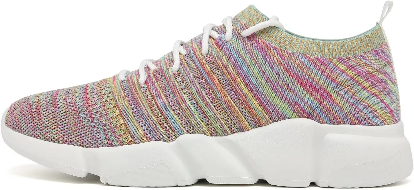 GSLMOLN Mens Womens Fashion Sneakers Unisex Slip on Ultra-Sock Knit Soft Sole Breathable Lightweight Casual Walking Shoes