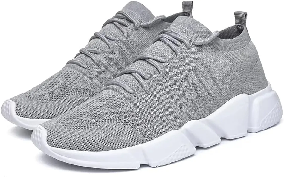 GSLMOLN Mens Womens Fashion Sneakers Unisex Slip on Ultra-Sock Knit Soft Sole Breathable Lightweight Casual Walking Shoes