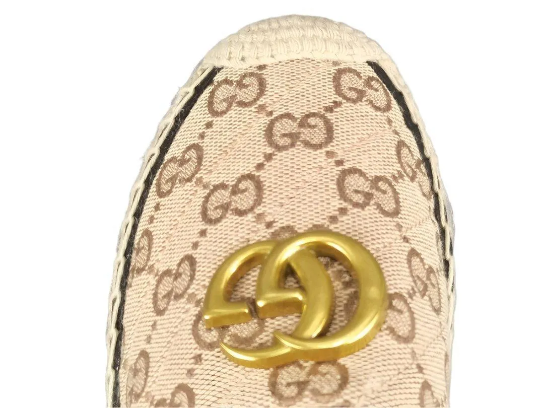 Gucci GG Matelassé Espadrille Marmont Flat Slip On