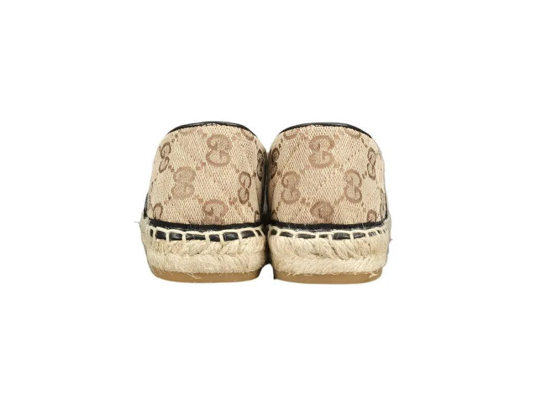 Gucci GG Matelassé Espadrille Marmont Flat Slip On