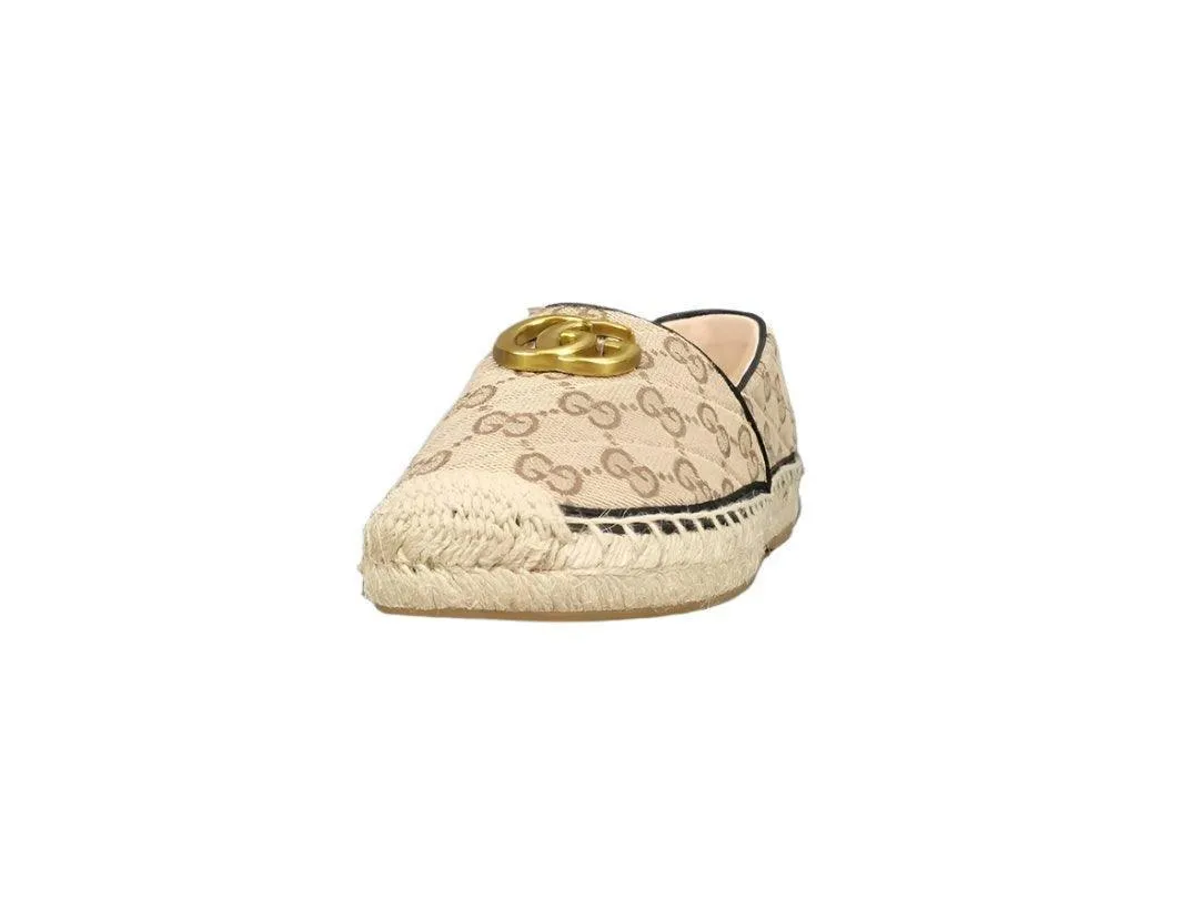 Gucci GG Matelassé Espadrille Marmont Flat Slip On