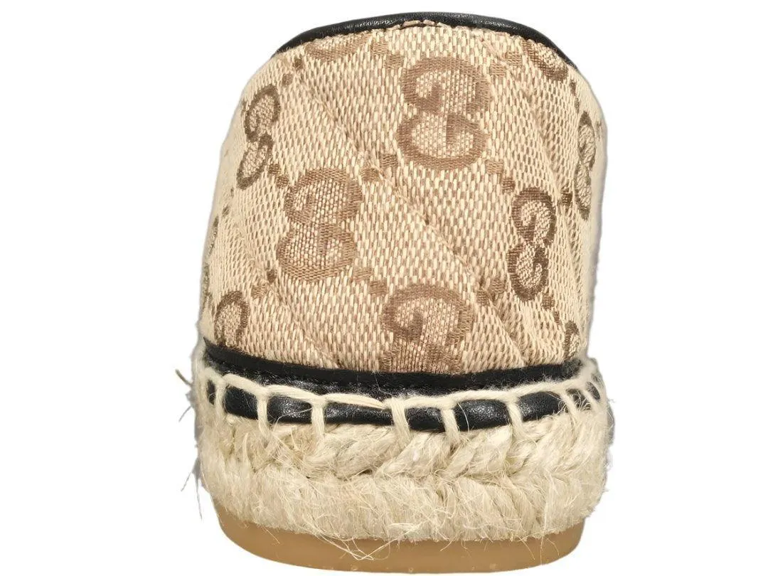 Gucci GG Matelassé Espadrille Marmont Flat Slip On