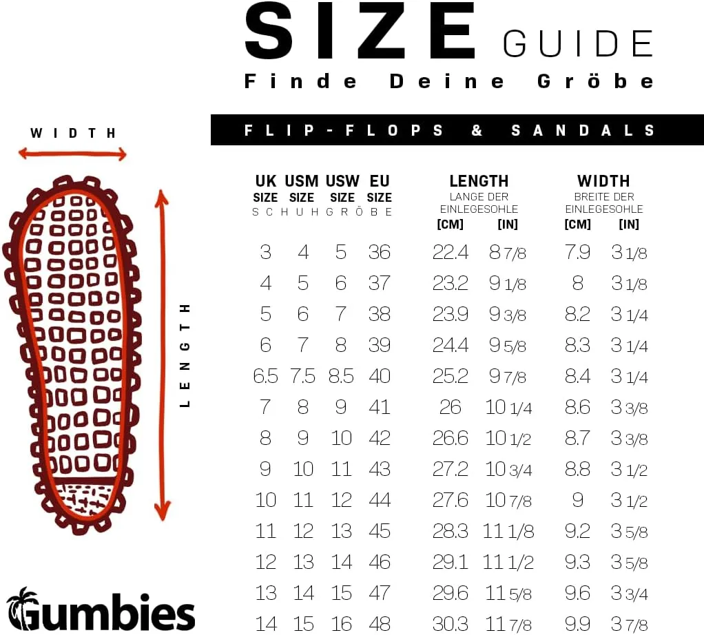 Gumbies Vegovert Unisex Flip-Flop, with Supersoft Brush EVA Footbed, Soft Cotton Backed Faux Leather Strap & Recycled Rubber Sole - Comfort Guaranteed