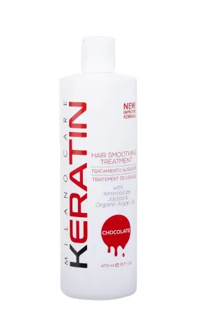 Hair Smoothing Treatment – Keratin Mask for Silky, Smooth Hair – Professional Salon Jojoba Oil and Amino Acid Hair Care System, Chocolate, 16 fl oz