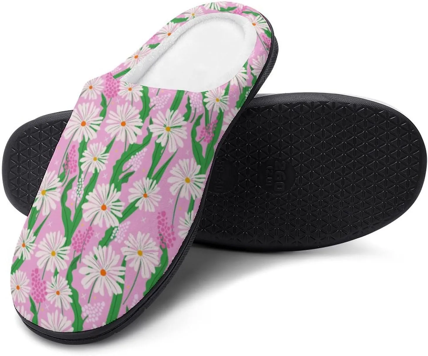Halloween House Slippers For Woman Mens Memory Foam Bedroom Slippers Indoor Outdoor Slip-On Shoes Soft Fall Slippers
