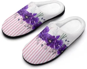 Halloween Slippers For Women Warm Cotton House Slippers Hard Sole Comfy Clog Slippers Slip-On Shoes Indoor Outdoor