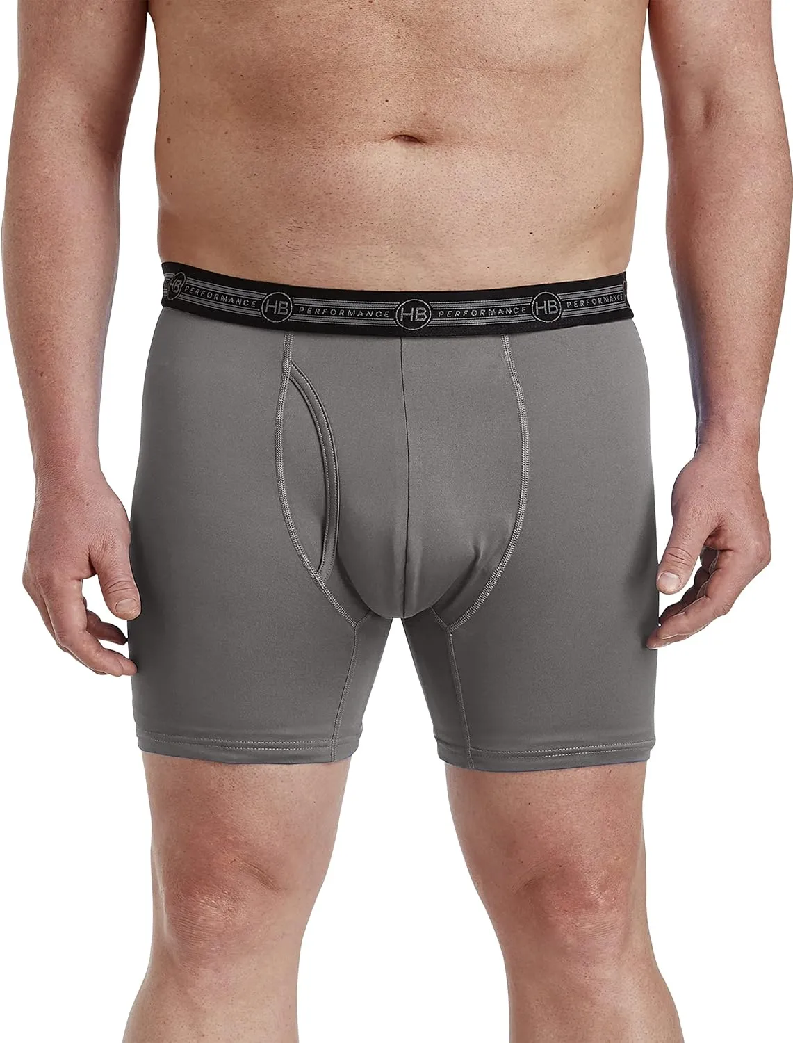 Harbor Bay by DXL Men's Big and Tall Tech Stretch Solid Boxer Briefs