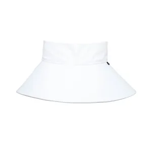 Hat Wide Brimmed Swim Visor - White