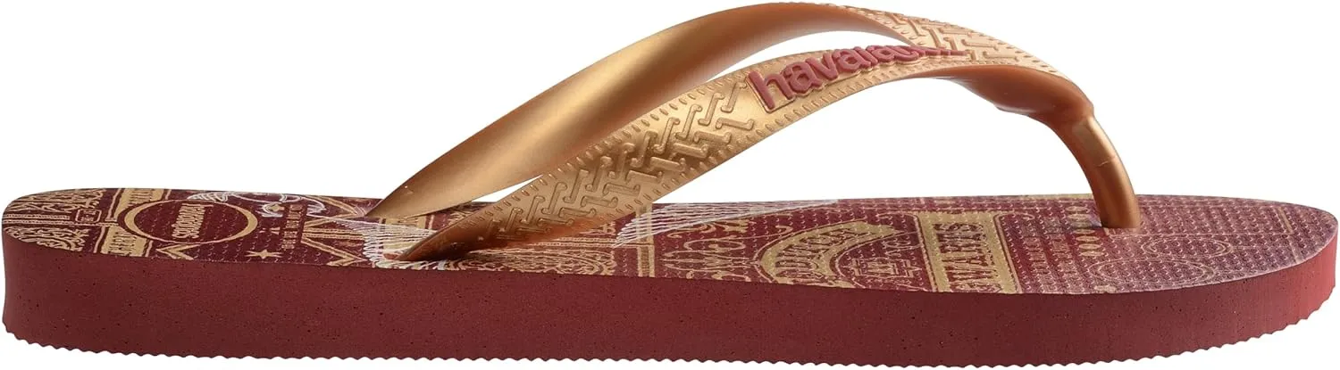 Havaianas - Harry Potter Unisex Adult Comfortable Durable Lightweight Flip Flops with Iconic Elements on Sole