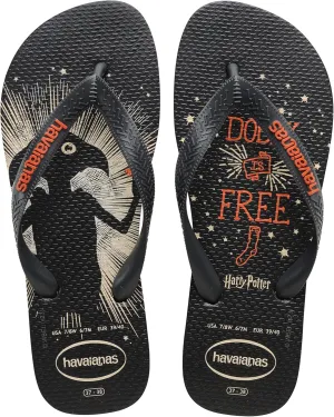 Havaianas - Harry Potter Unisex Adult Comfortable Durable Lightweight Flip Flops with Iconic Elements on Sole