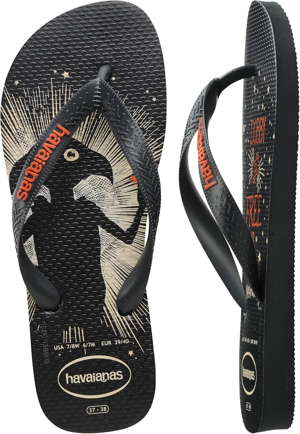 Havaianas - Harry Potter Unisex Adult Comfortable Durable Lightweight Flip Flops with Iconic Elements on Sole