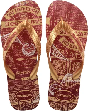 Havaianas - Harry Potter Unisex Adult Comfortable Durable Lightweight Flip Flops with Iconic Elements on Sole