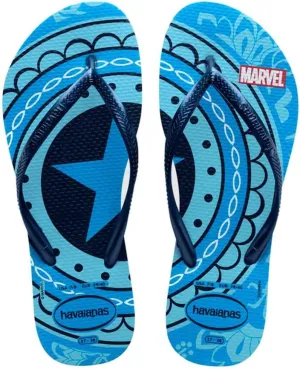 Havaianas Slim Marvel (Mini Me), Sandals Girls, Turquoise, 31/32 EU