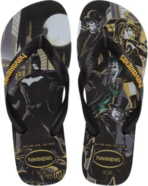 Havaianas - Top Heróis DC Comfortable, Robust and Lightweight Flip Flops with Hero and Villain Soles, Unisex Adult