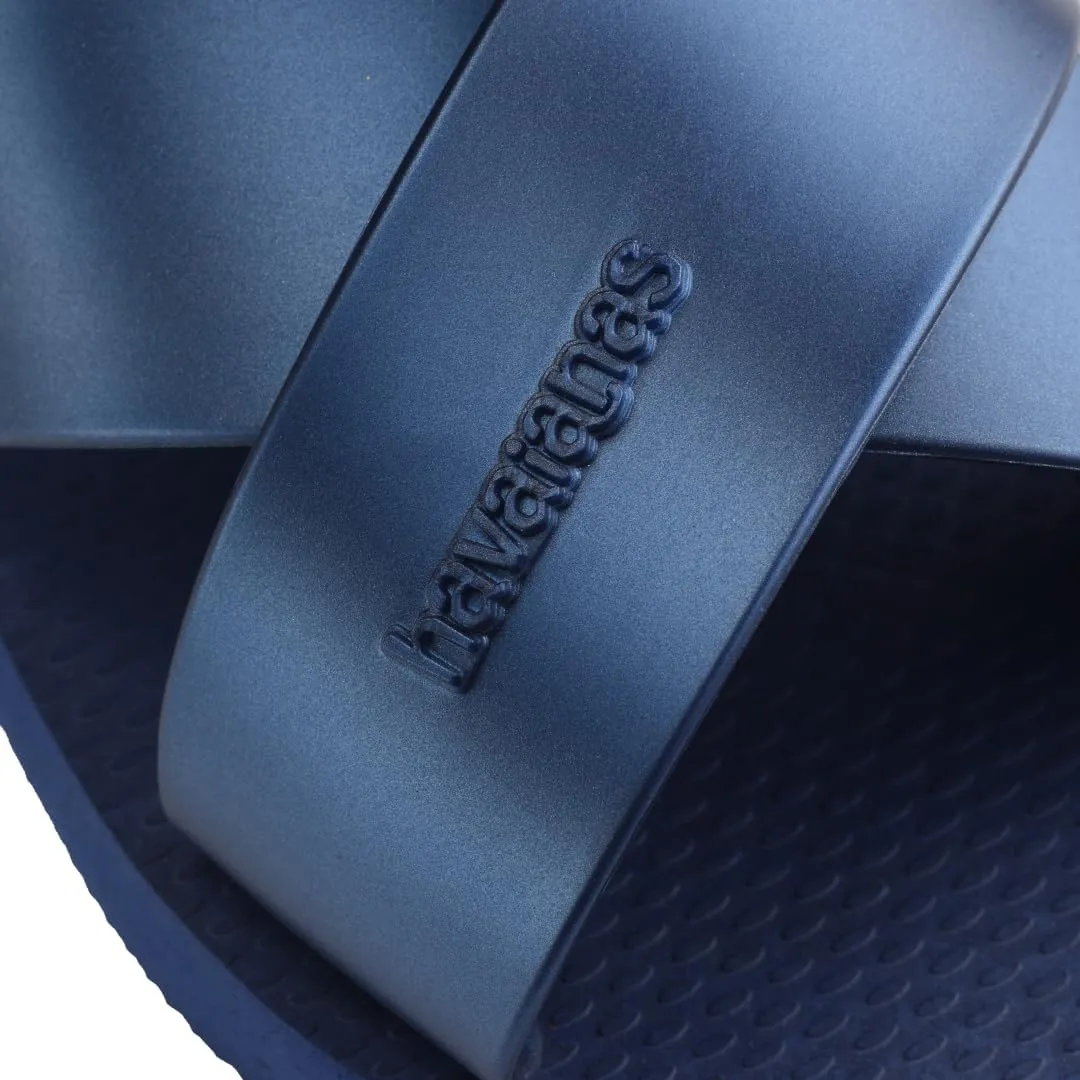 havaianas Women's Aqua Metallic Sandal Navy Blue Flip-Flop