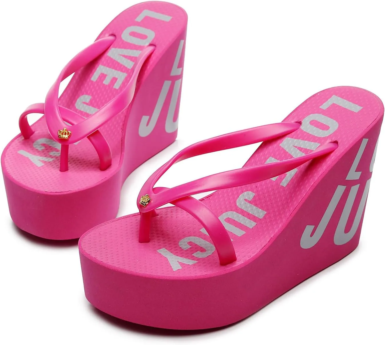 Height Wedge Flip Flops for Women Slip on Platform Sandals Summer Chunky Flip Flops Height Sandals for Women