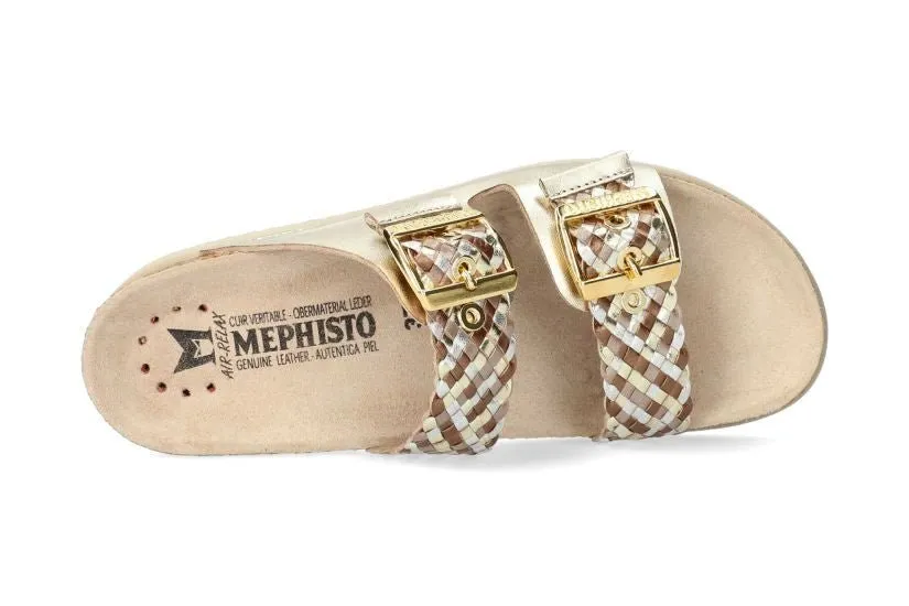 'Hester Twist' women's slide sandal - gold